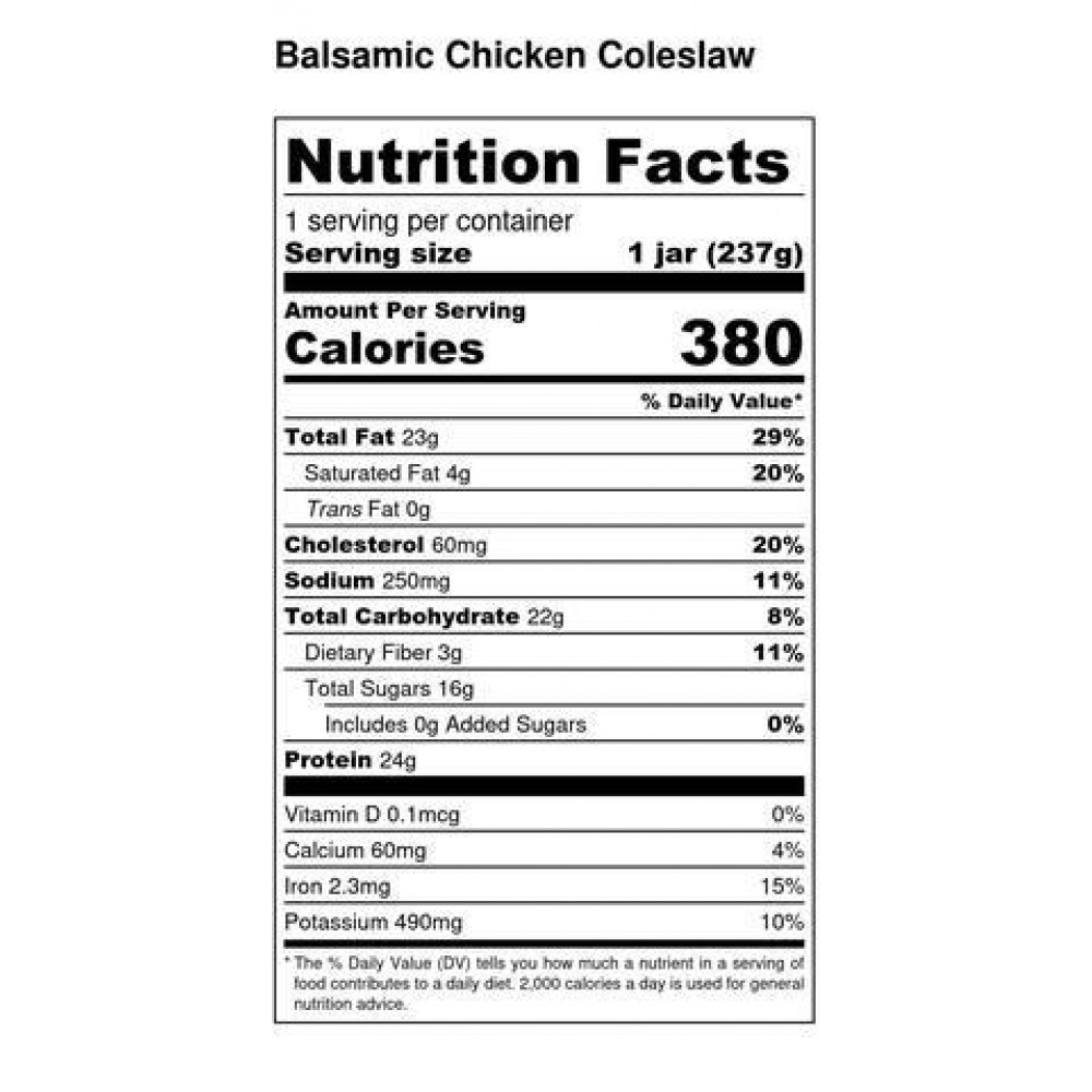 Balsamic Chicken Coleslaw