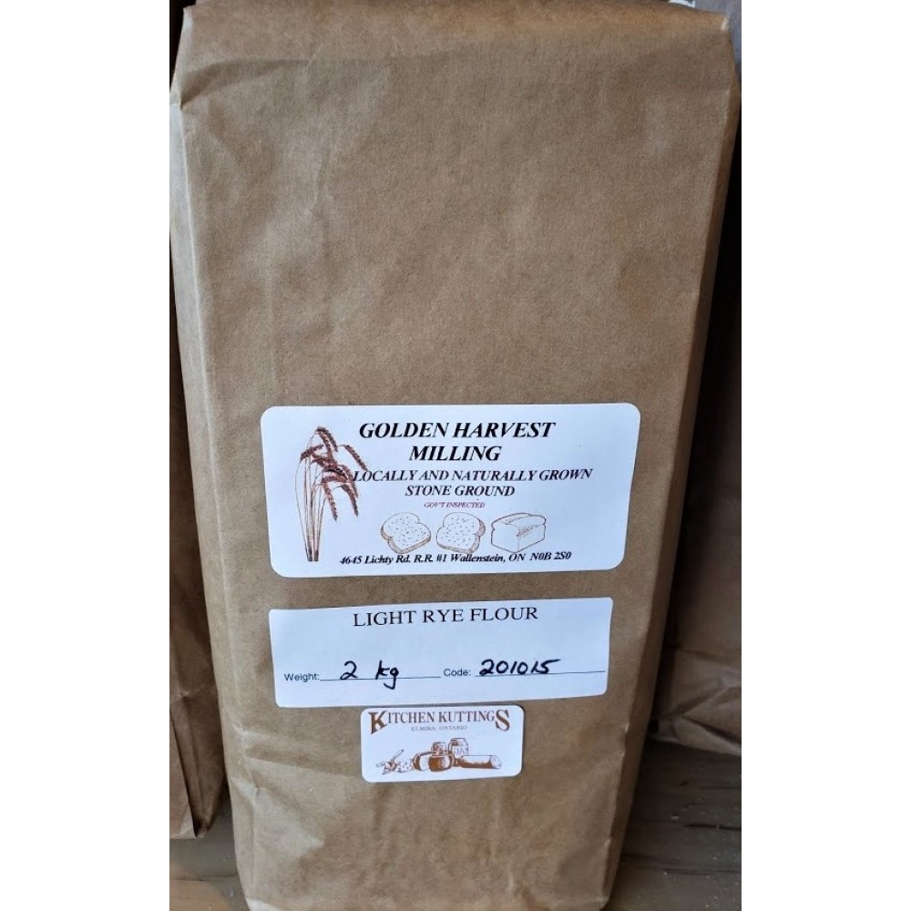 Organic Light Stone Ground Rye Flour  