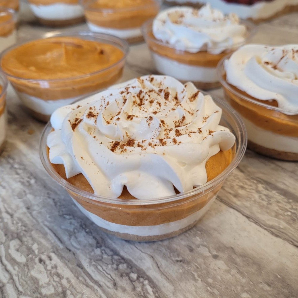 Homemade Pumpkin Cheesecake (individual serving)